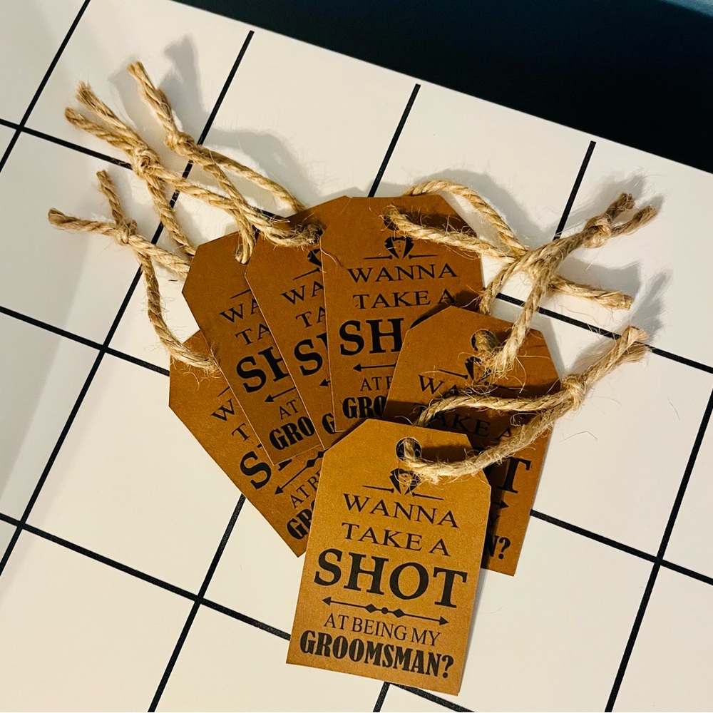 Mini bottle tags